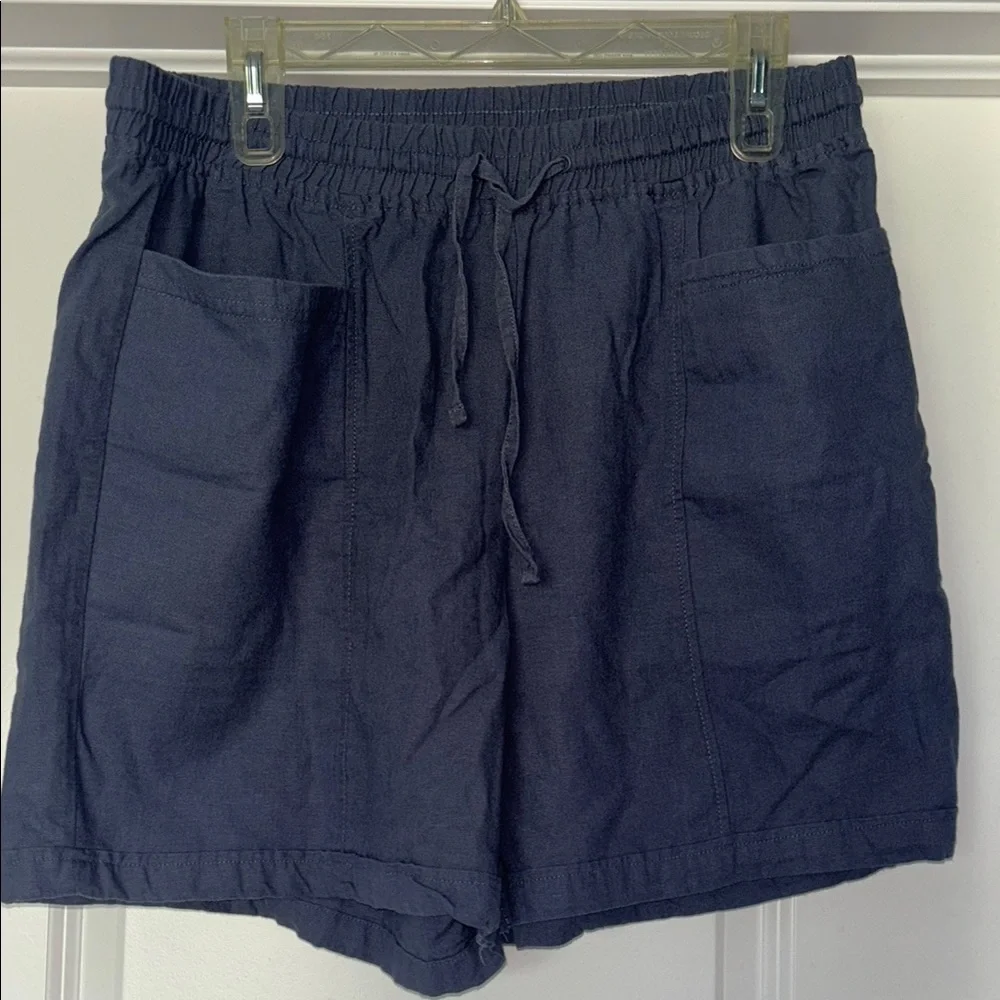 Gloria Vanderbilt Blue elastic Waist Shorts - Picture 1 of 4